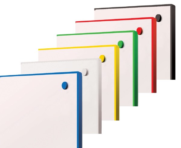 WriteOn Coloured Edge Whiteboards - Boards Direct