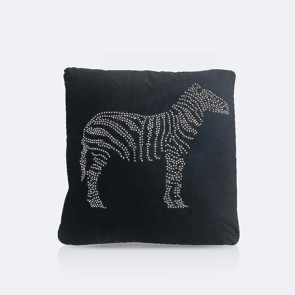 Throw Pillow Rhinestone Zebra D O T Furniture Limited