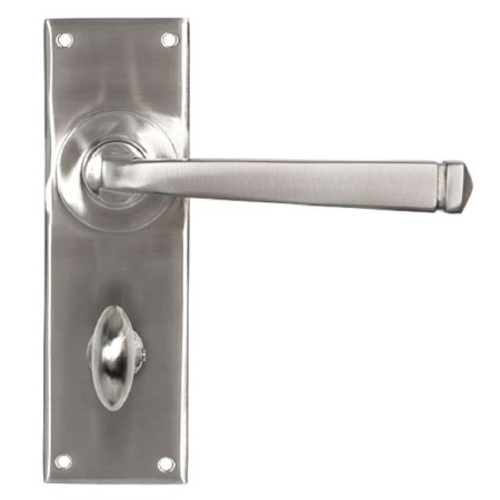 From The Anvil Avon Bathroom Door Handles Satin 316 Stainless Steel