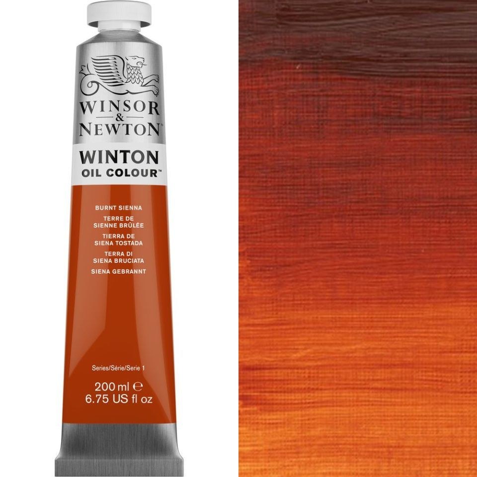 Winsor Newton Winton 200ml Burnt Sienna K M Evans Trading Ltd