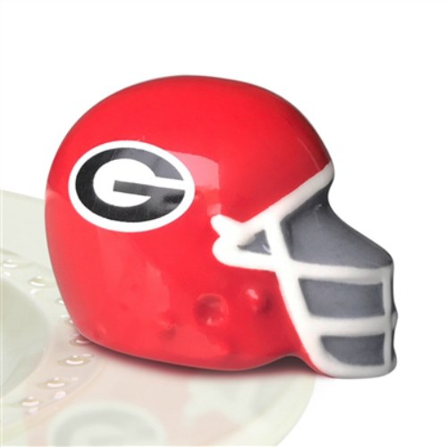 Nora Fleming University Of Georgia Football Helmet The Red Hound