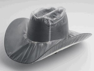 clear plastic hat covers