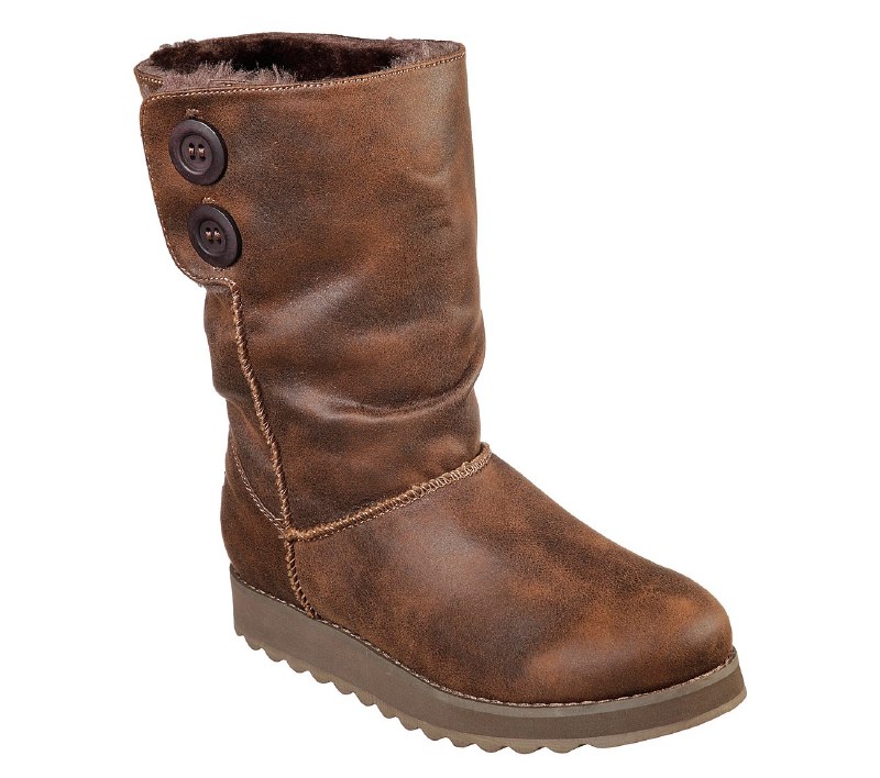 skechers fur boots