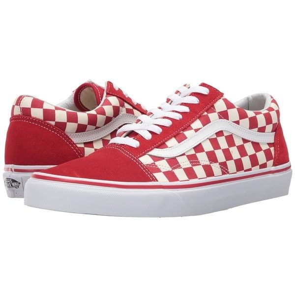 red vans checkerboard old skool