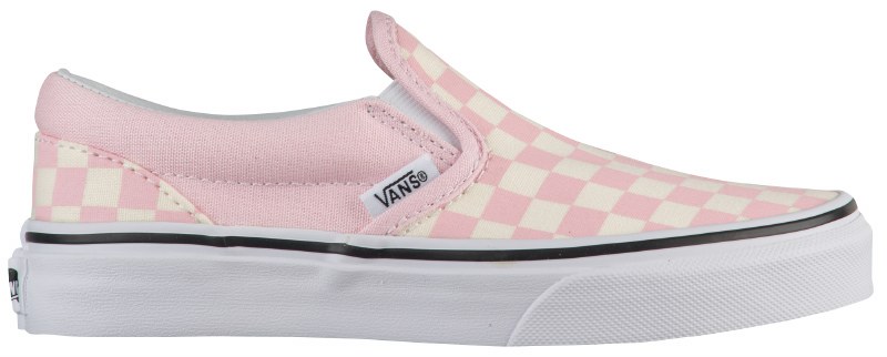 pink and white checkered vans kids