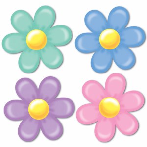 Retro Flower Cutouts Baxter Distributing Co Inc