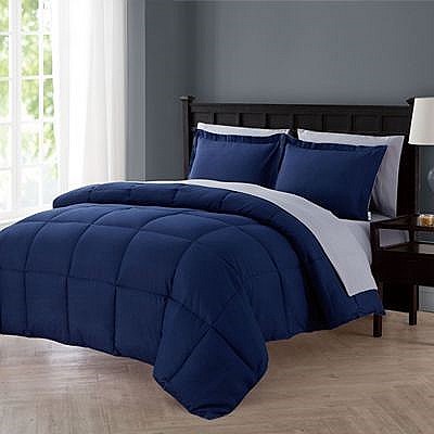 Vcny Home Lincoln 7 Piece Full Down Alternative Comforter Set In