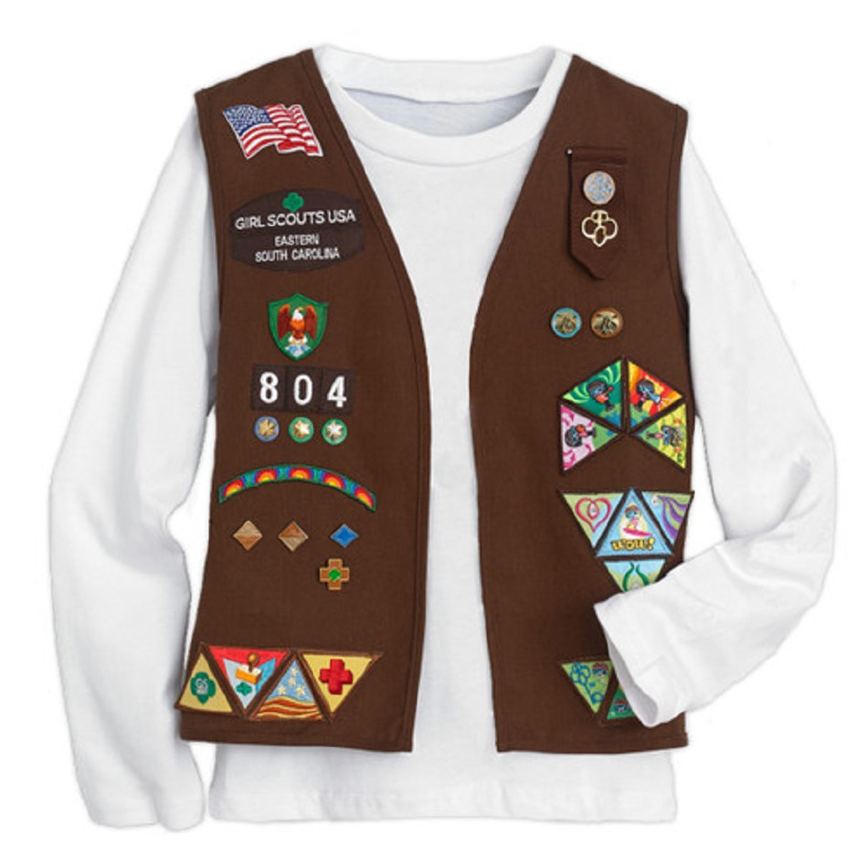 Girl Scout Brownie Vest Size Chart