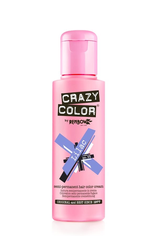 Crazy Color Lilac 100ml Semi Permanent Hair Colour Cream Salon