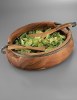 Nambe Anvil Salad Bowl With Servers Nambe Anvil Salad Bowl With Servers