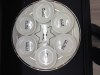 Pickard China White Seder Plate-Platinum Pickard China White Seder Plate-Platinum