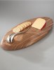 Nambe Swoop Cheese Board with Knife Nambe Swoop Cheese Board with Knife