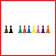 Plastic Pawns : 25mm w/ 14mm Base : Black : (20) Plastic Pawns : 25mm w/ 14mm Base : Black : (20)