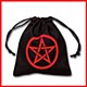 Pentagram Black & Red Dice Bag Pentagram Black & Red Dice Bag