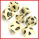 Opaque Ivory/Black Poly Set Opaque Ivory/Black Poly Set