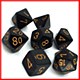 Opaque Black/Gold poly Set Opaque Black/Gold poly Set
