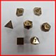 Solid Metal Old Brass Colour Poly Set Solid Metal Old Brass Colour Poly Set