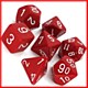 Opaque Red /White Poly Opaque Red /White Poly
