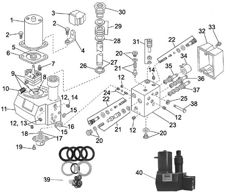 Western Hydraulic Unit Power Pak Solenoid Control Parts Angelo's Supplies Western Hydraulic Unit Power Pak Solenoid Control Parts Angelo's Supplies