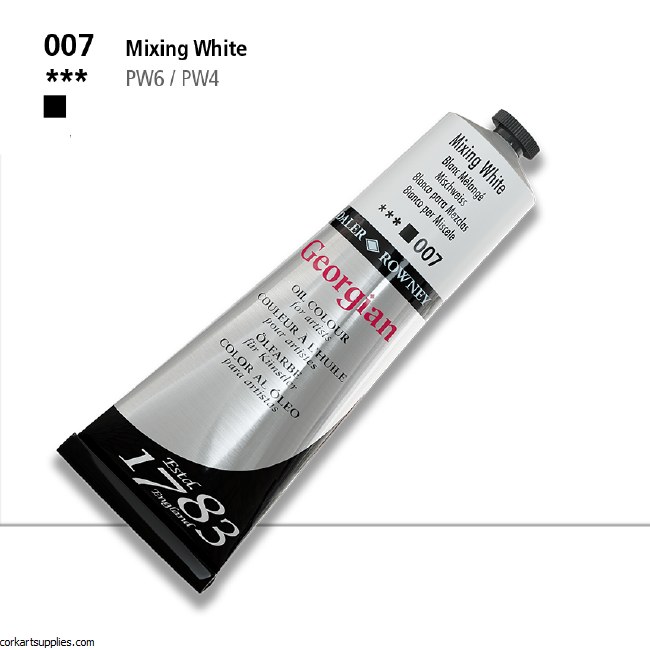 Georgian Oil Colour 225ml Mixing White