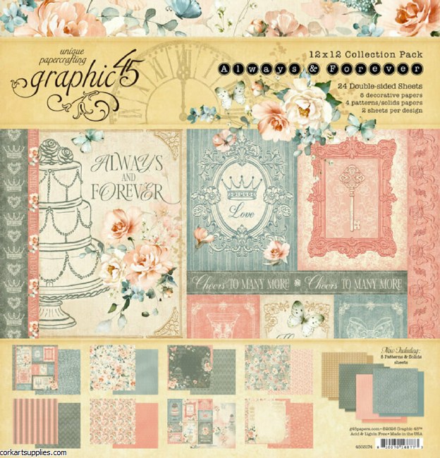 Graphic 45 Always & Forever 12x12 Inch Collection Pack