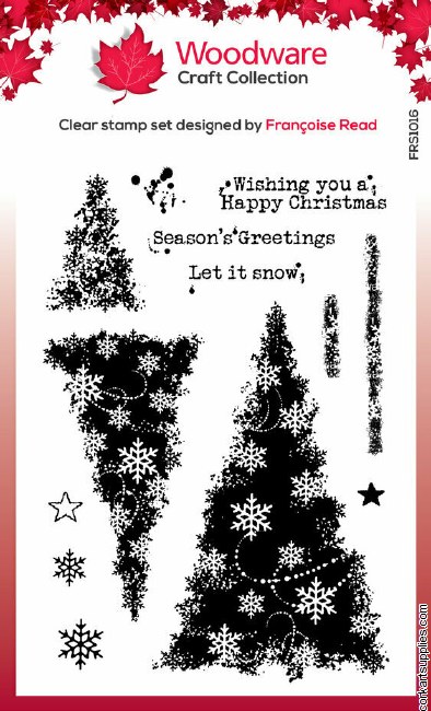 Snowflake Trees Clear Stamps