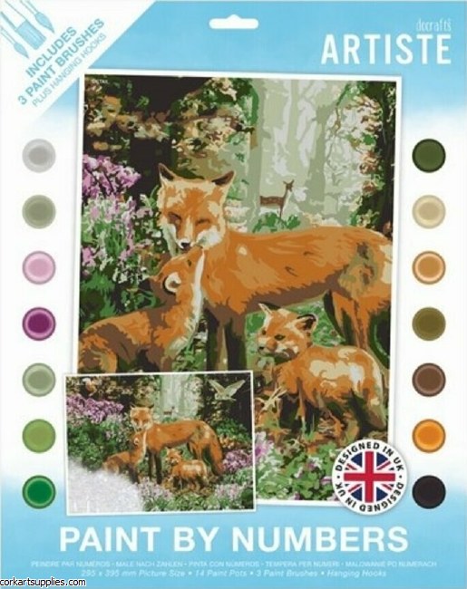 Paint By Numbers Artiste Foxes