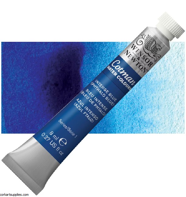 Cotman Watercolour 8ml Intense Blue (Phthalo Blue)