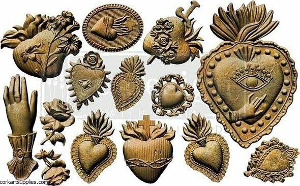 Re Design With Prima The Love Edit 5x8 Inch Decor Moulds