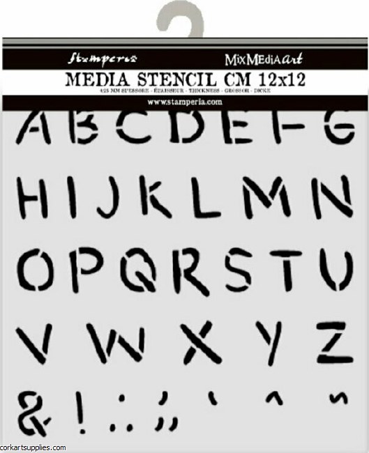 Stamperia Baby Thick Stencil 12x12cm Alphabet