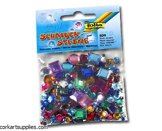 Jewel Stones Squ&Round 800pk