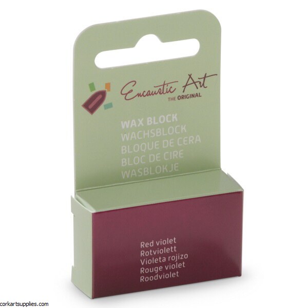 Encaustic Wax Block 12 Red Violet
