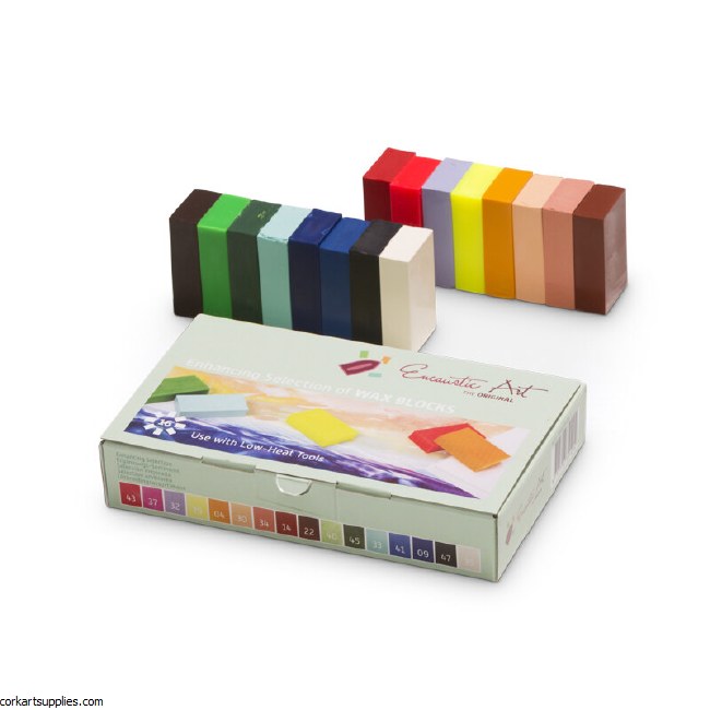 Encaustic Wax Block Set 16pk Enhancing