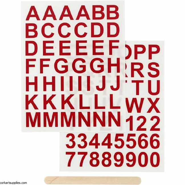 Rub On Sticker 2pk Alpha Red