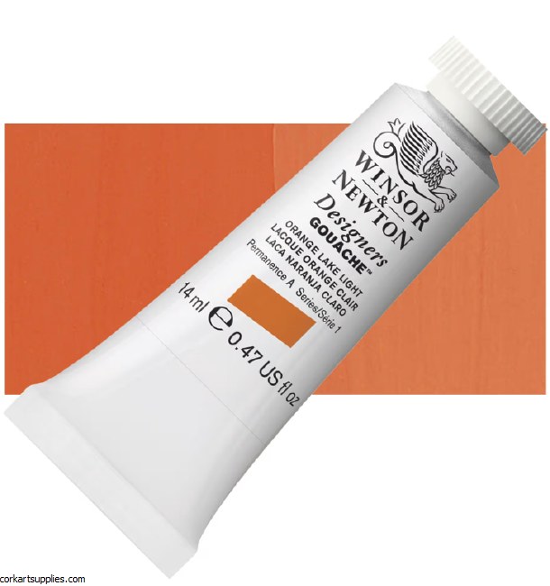 Designer Gouache 14ml Orange Lake Light