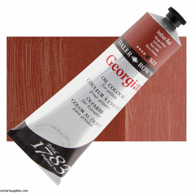 Georgian Oil Colour 225ml Indian Red