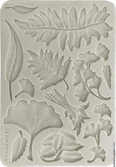 Stamperia Herbarium Silvae A5 Silicon Mould Botanical Leaf Collection