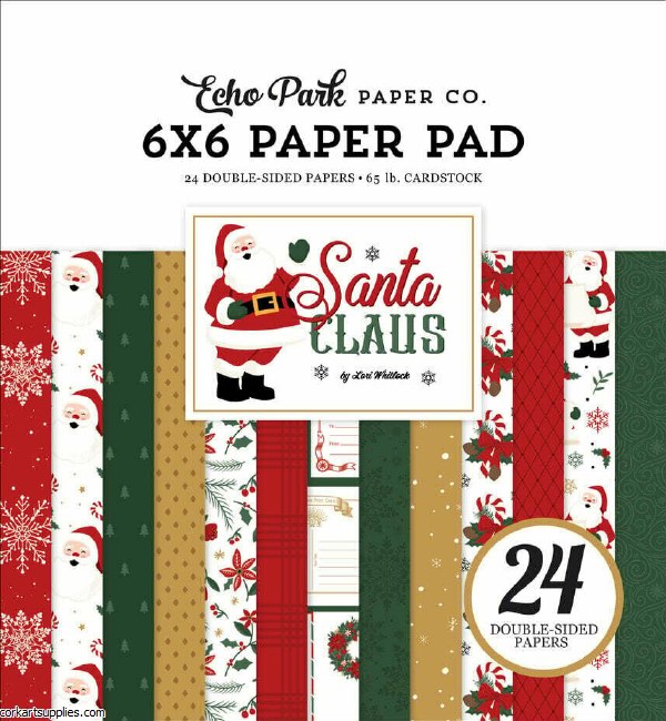 Echo Park Santa Claus 6x6 Inch Paper Pad