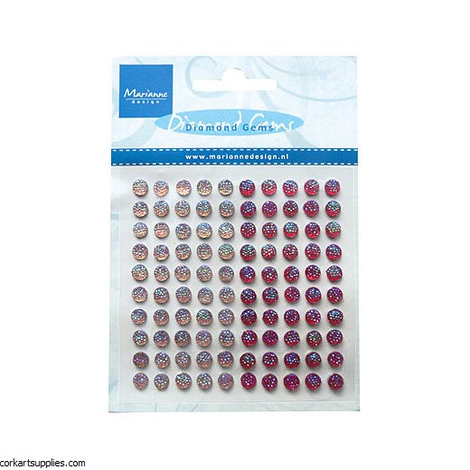 Diamond Gems 6mm Pinks 100pk Diamond Gems 6mm Pinks 100pk