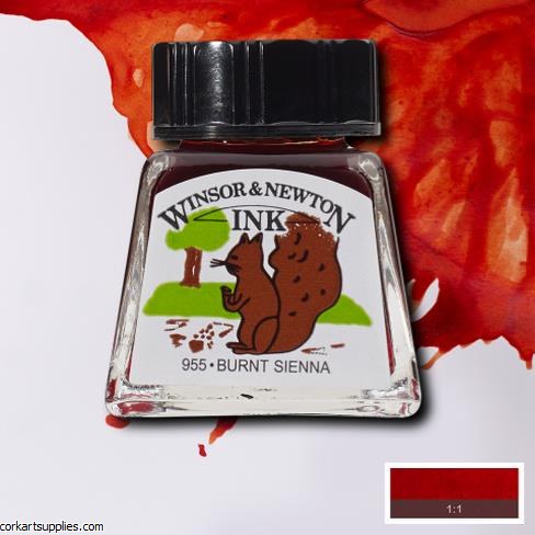 Winsor & Newton Ink 14ml Burnt Sienna