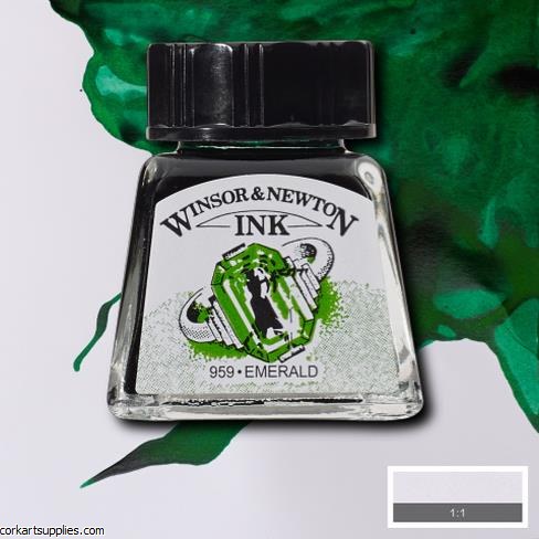 Winsor & Newton Ink 14ml Emerald