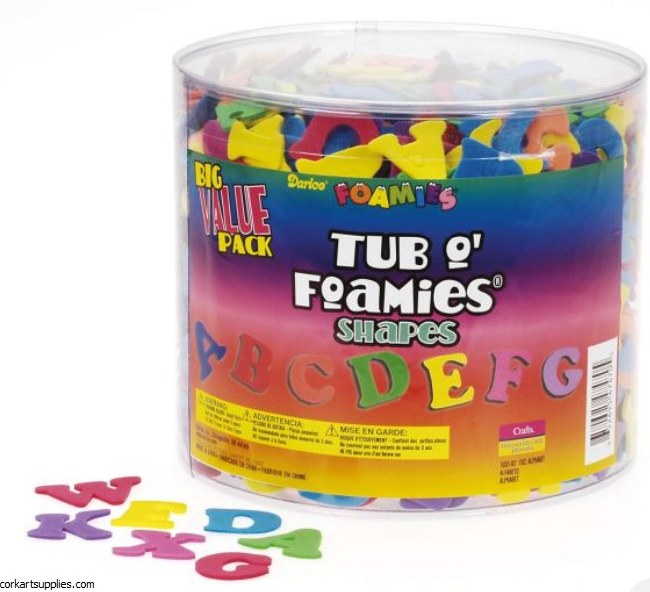 Foam Tub Assorted Letters Foam Tub Assorted Letters