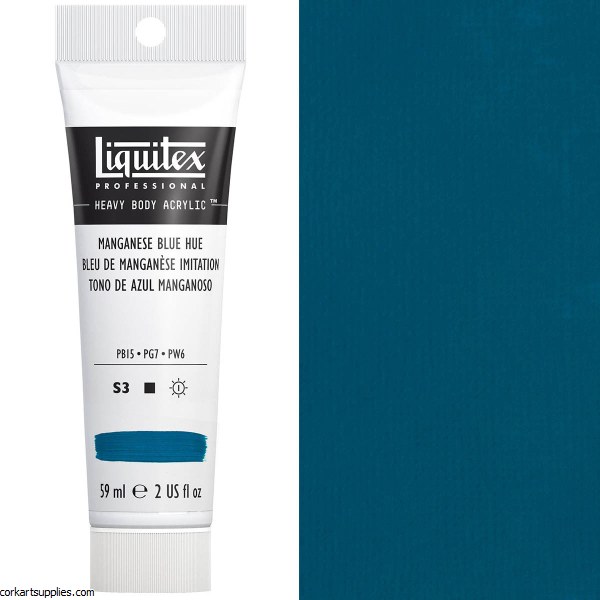 Liquitex 59ml Manganese Blue (Hue) Series 3 Liquitex 59ml Manganese Blue (Hue) Series 3