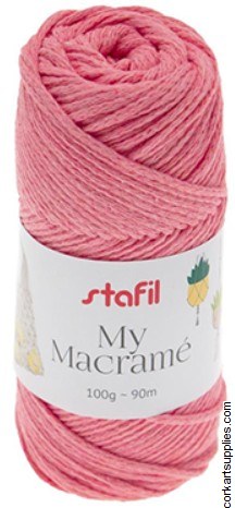 Macrame Cord 3mm 90M Baby Pink