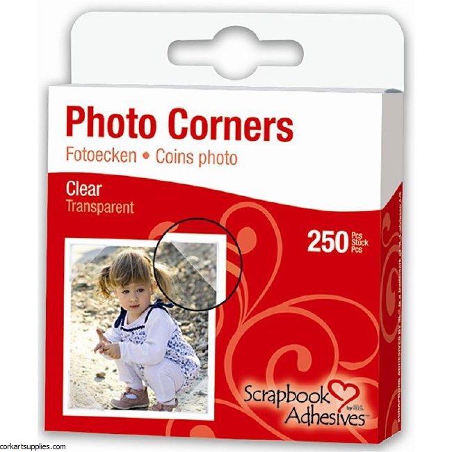 Photo Corners 3L Clear 250pk
