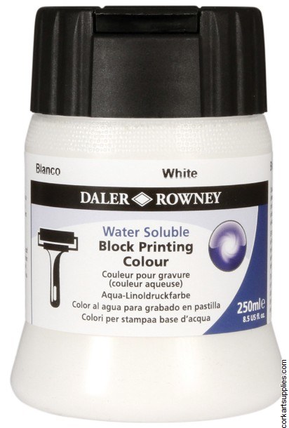 Block Printing Ink 250ml Daler White Block Printing Ink 250ml Daler White