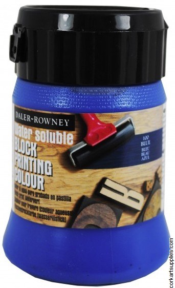 Block Printing Ink 250ml Daler Brill Blue Block Printing Ink 250ml Daler Brill Blue