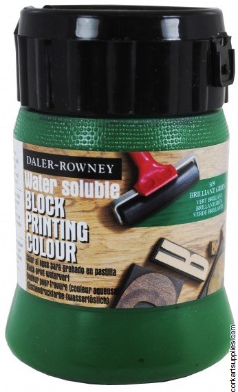 Block Printing Ink 250ml Daler Brill Green Block Printing Ink 250ml Daler Brill Green