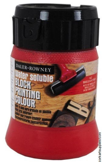 Block Printing Ink 250ml Daler Brill Red Block Printing Ink 250ml Daler Brill Red