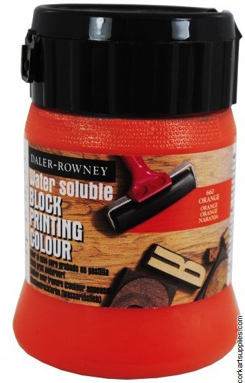 Block Printing Ink 250ml Daler Orange Block Printing Ink 250ml Daler Orange